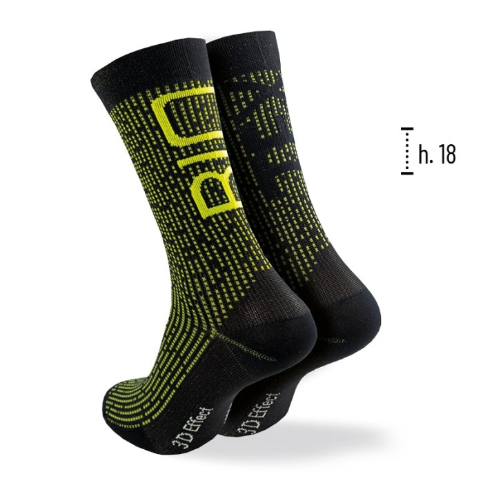 Bitex Calza 3D Fresh Nero/Giallo Fluo